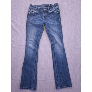 Miss Me Jeans Womens 28 Blue Boot Dark Wash Denim Capsule Everyday Casual Norm